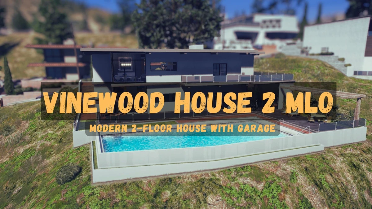 Vinewood House 2 MLO FiveM | 2-Floor House with Garage
